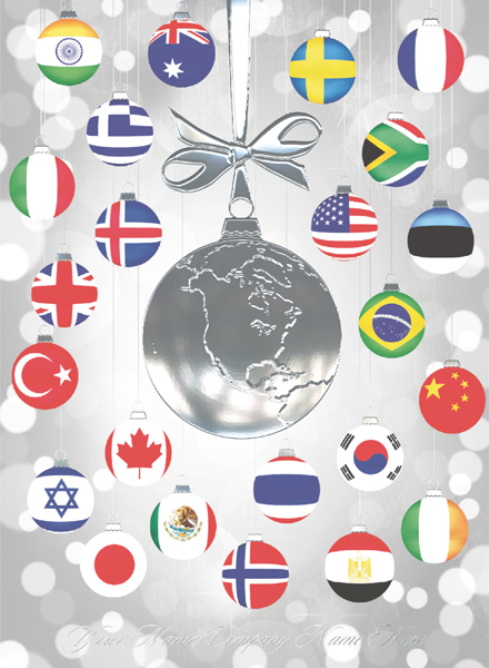 A World of Wishes Personalised Christmas Card