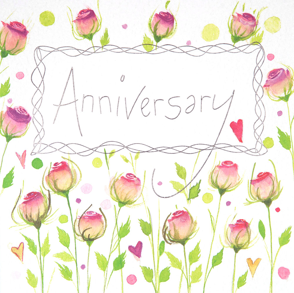 Roses Anniversary Card