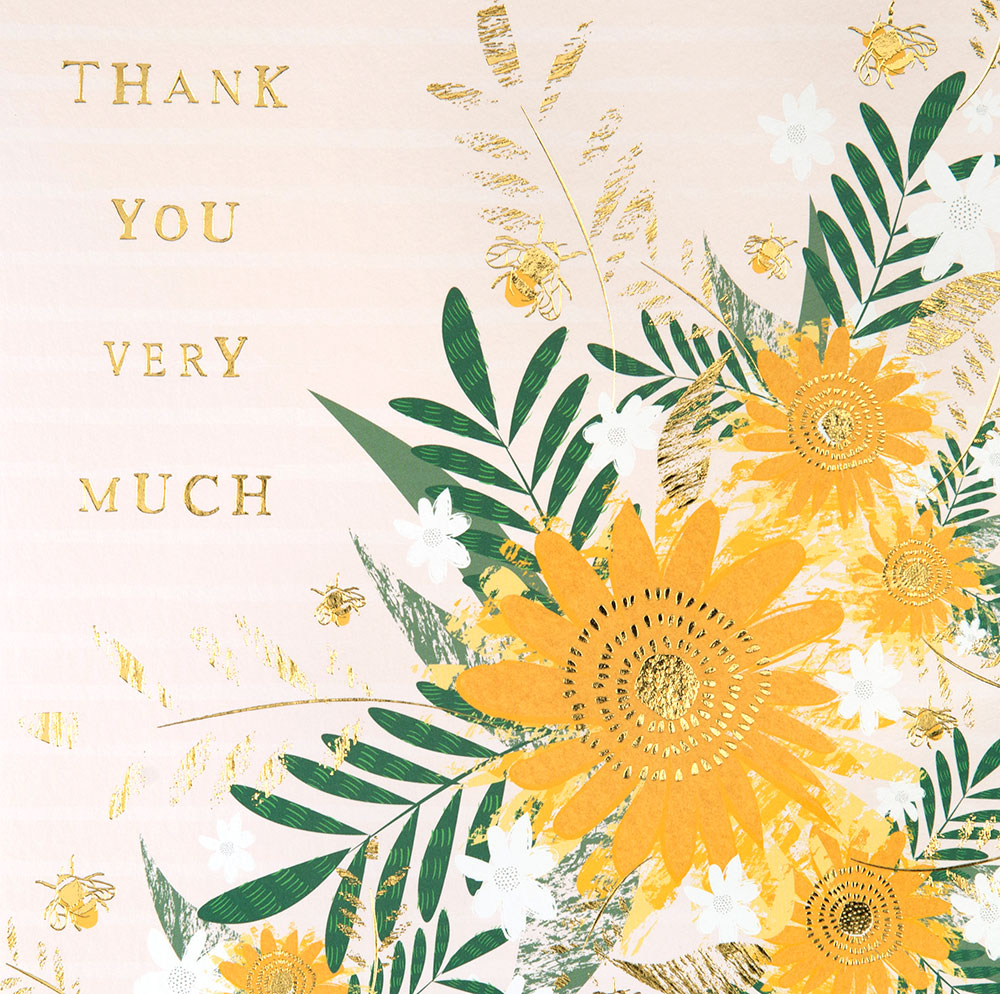 Sunflowers Thank You Card