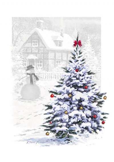 Touch of Red Personalised Christmas Card