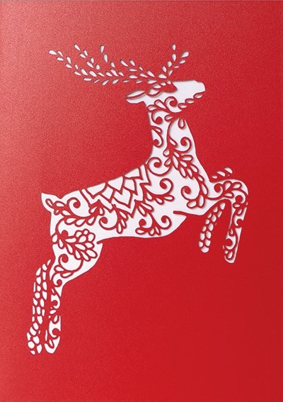 Reindeer Personalised Christmas Card