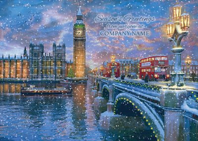 Westminster Front Personalised Christmas Card
