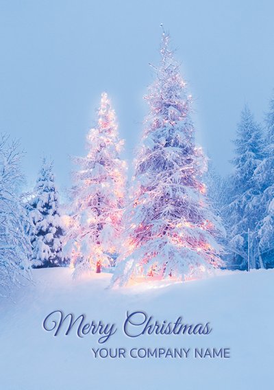 Shining Bright Front Personalised Christmas Card