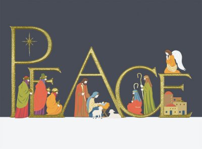Come in Peace Personalised Christmas Card