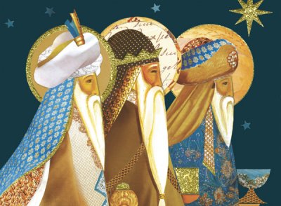Three Kings Personalised Christmas Card