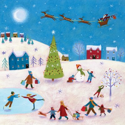 Little People Personalised Christmas Card