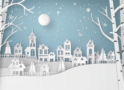 Urban Countryside Personalised Christmas Card