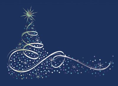 Silver Swirl Personalised Christmas Card