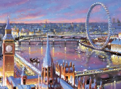A View Over London Personalised Christmas Card