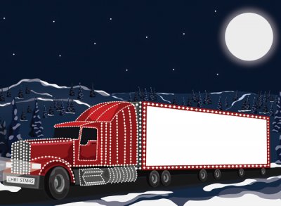 Christmas Deliveries Personalised Christmas Card