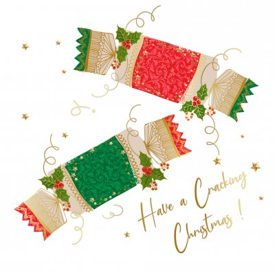 Christmas Crackers Personalised Christmas Card