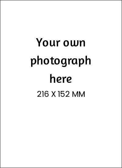 Your Own Photo on Front Card Portrait Size