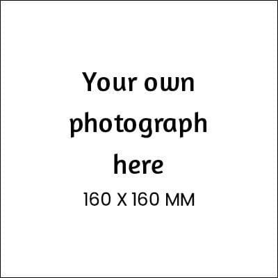 Your Own Photo on Front Card Square Size
