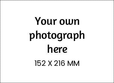 Your Own Photo on Front Card Landscape Size