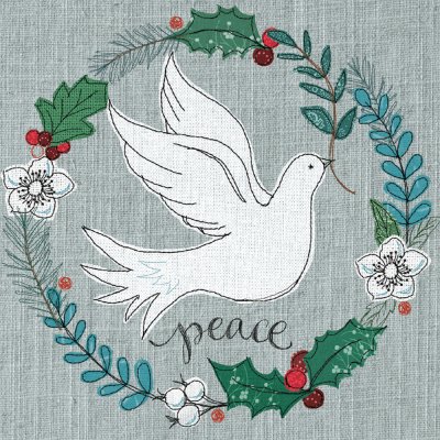 Dove in Wreath Marie Curie Christmas Pack (10)