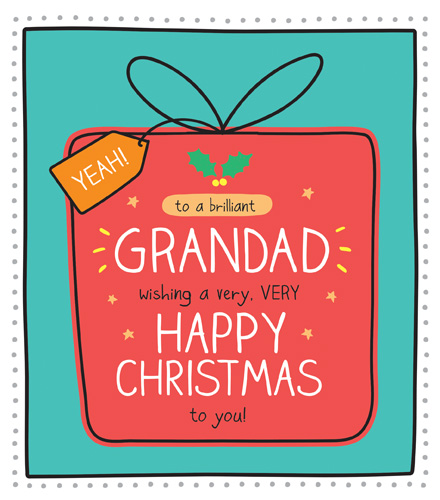 Brilliant Grandad Christmas Card