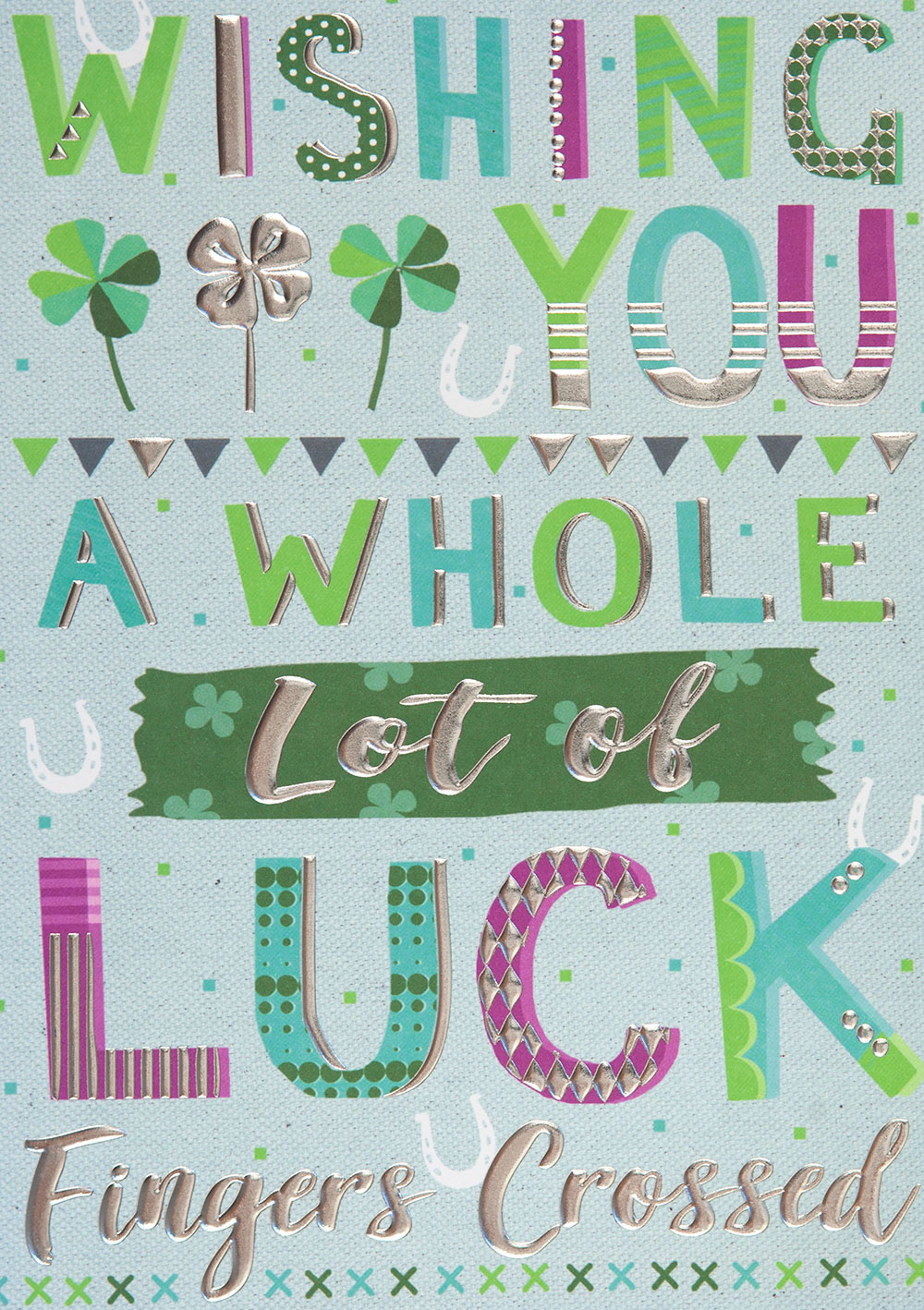 Clovers Good Luck Card