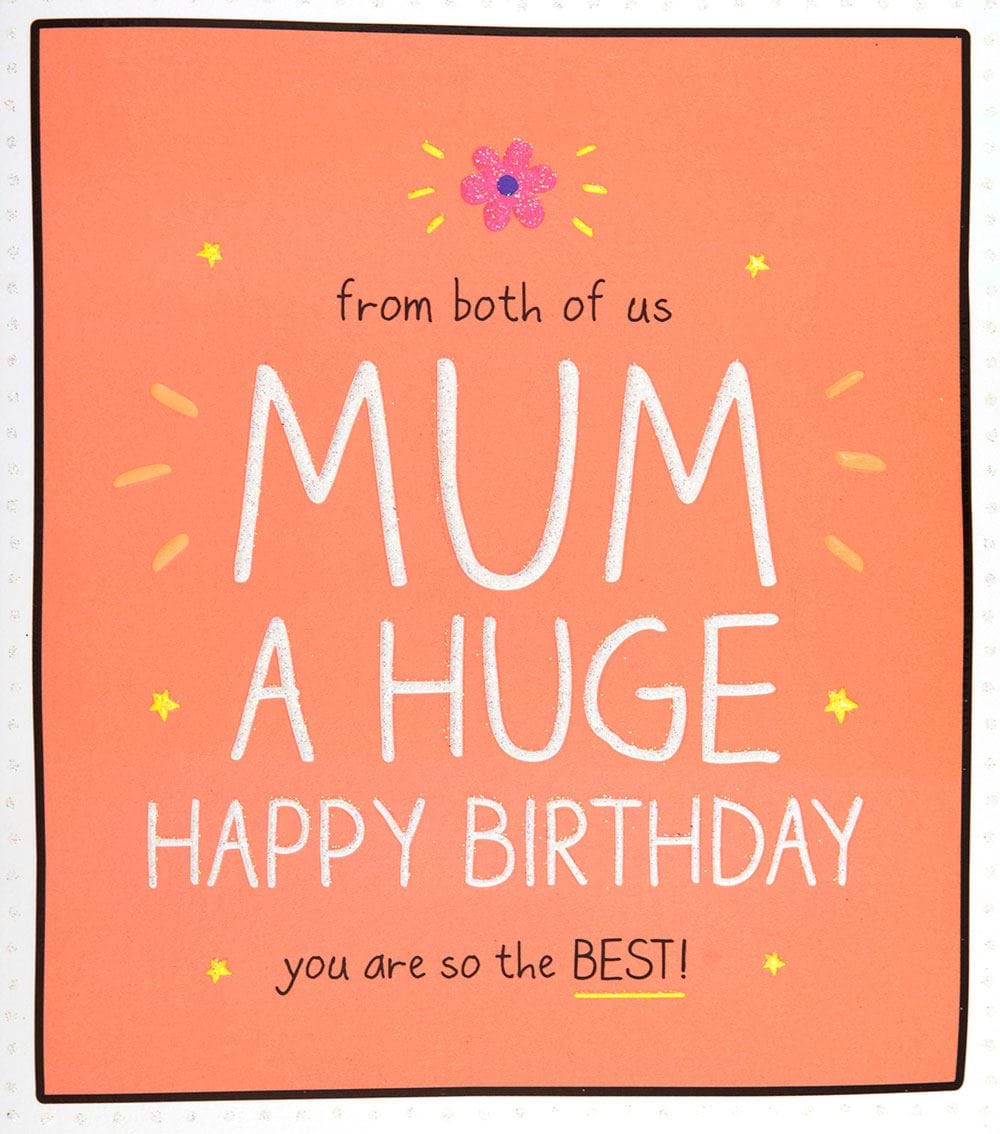 From Both of Us Mum Birthday Card