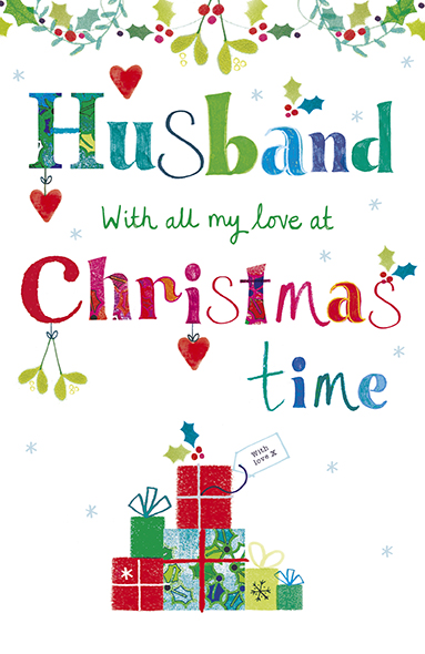 Mistletoe Husband Christmas Card
