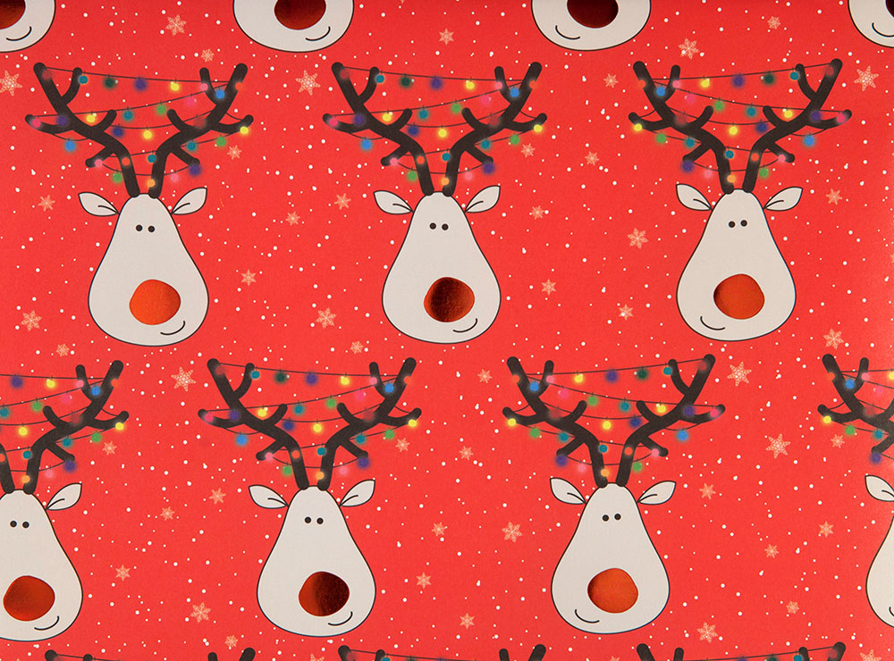 Rudolf Christmas Gift Wrap