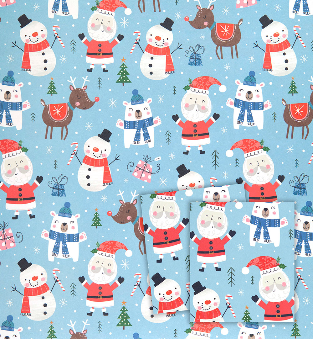 Festive Friends Christmas Wrapping Paper