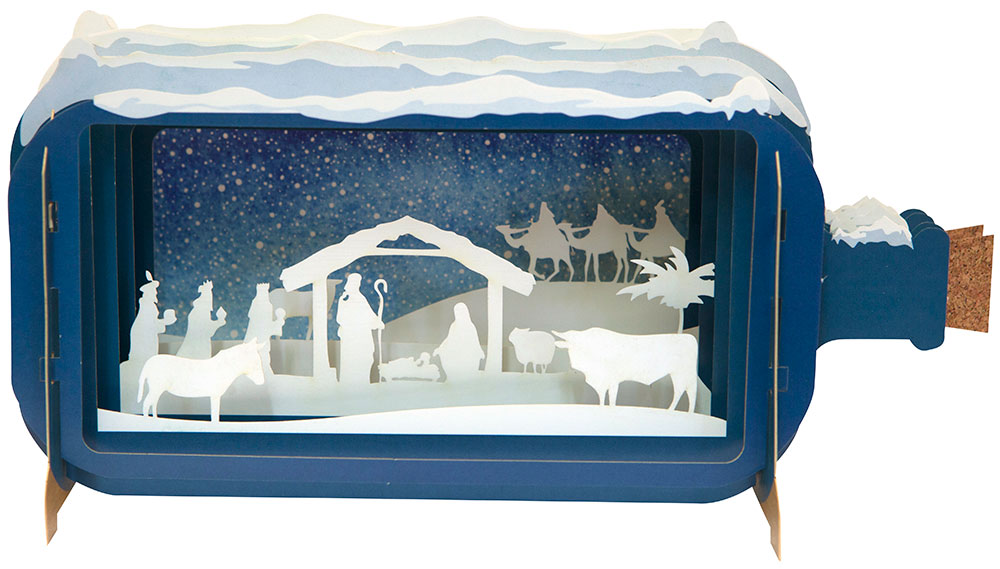 Nativity Scene Pop Up Christmas Card