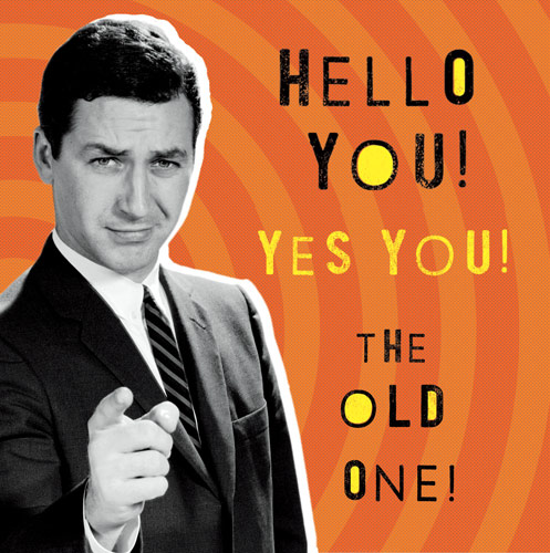The Old One Birthday Card