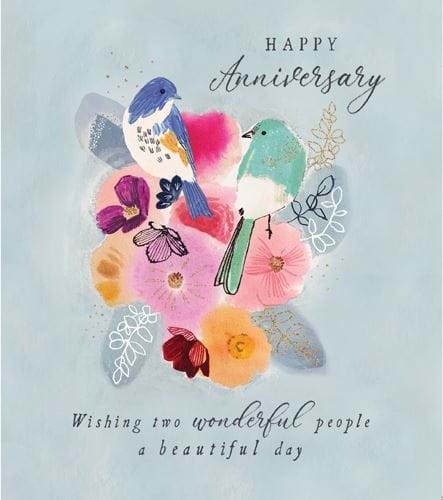 Two Wonderful People Anniversary Card