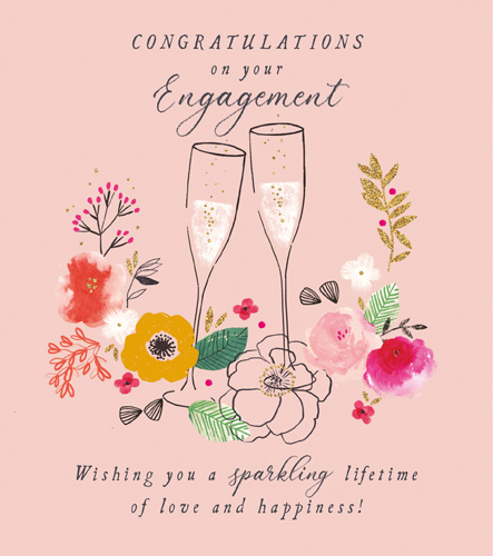 Sparkling Lifetime Engagement Card
