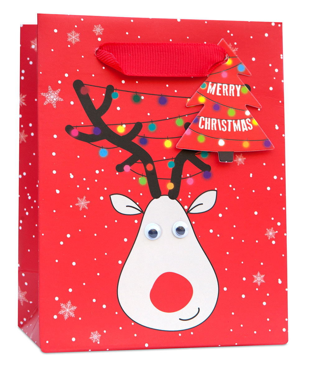 Rudolf Small Christmas Gift Bag