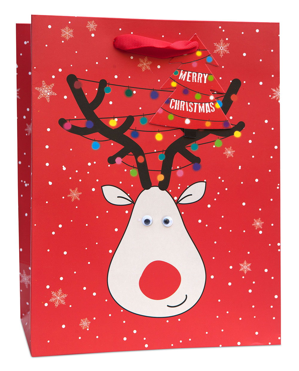 Rudolf Medium Christmas Gift Bag