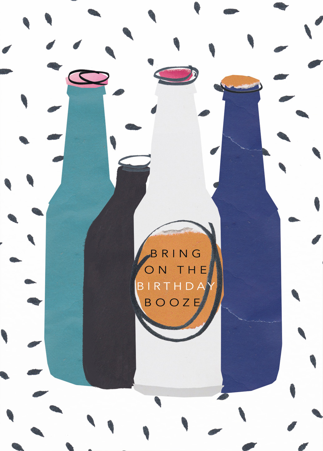 Bring on the Booze Birthday Card