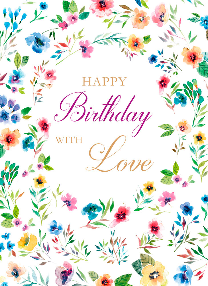 With Love Extra Large Birthday Card