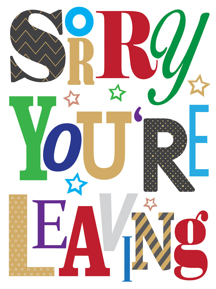 Stars Extra Large Leaving Card