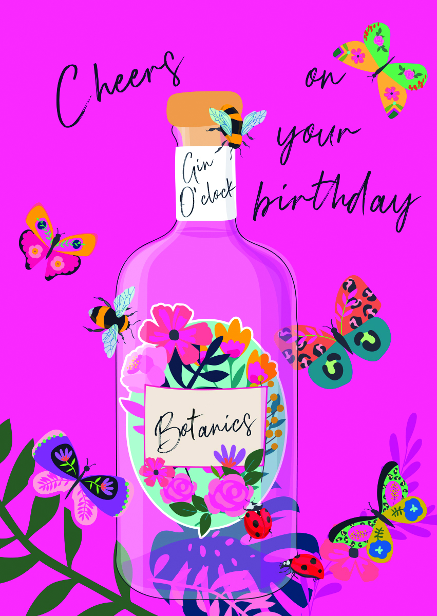 Botanic Gin Birthday Card