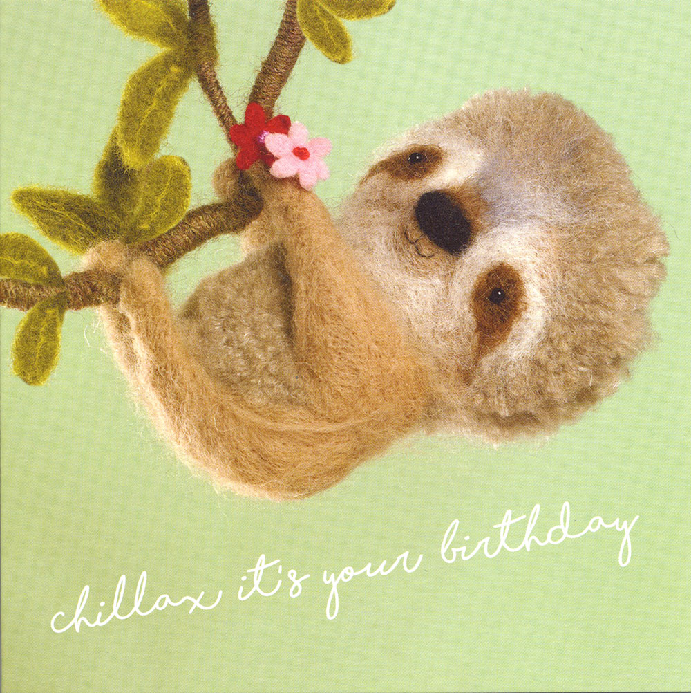 Chillax Birthday Card