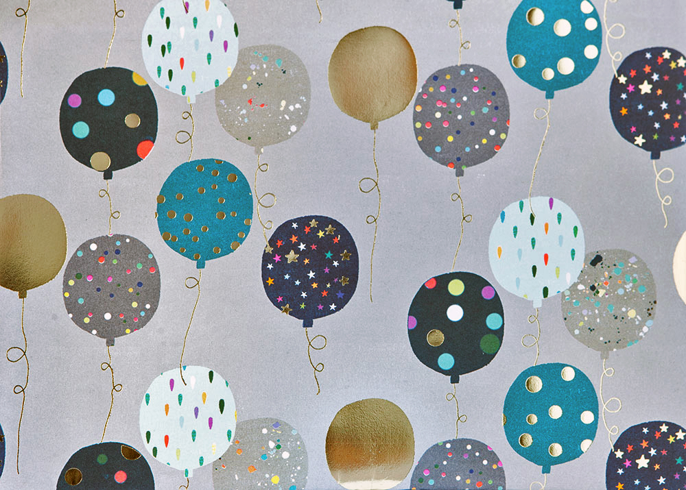Balloons Birthday Wrapping Paper