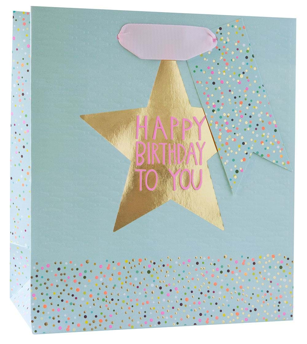 Birthday Star Medium Gift Bag
