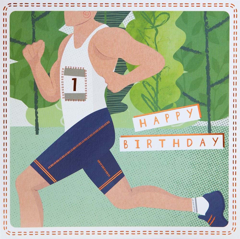 Runner Birthday Card