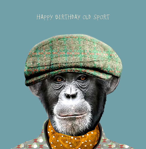 Old Sport Birthday Card