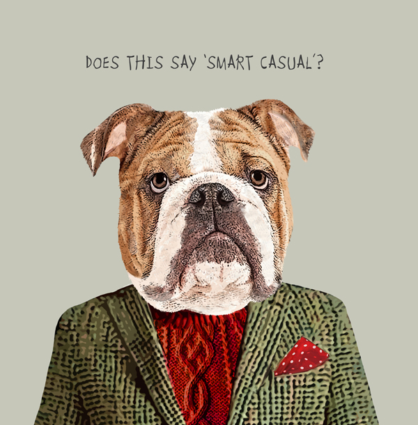 Smart Casual Greeting Card