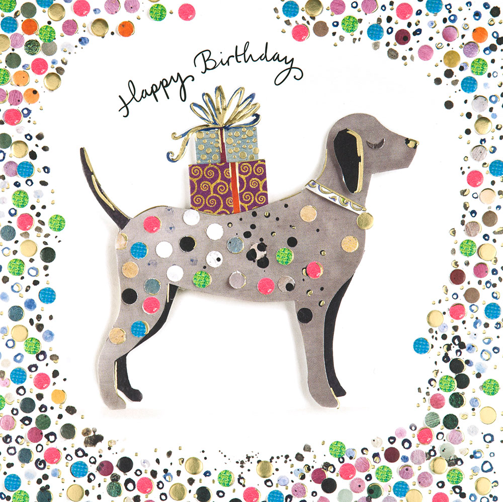 Spotty Dog Birthday Card