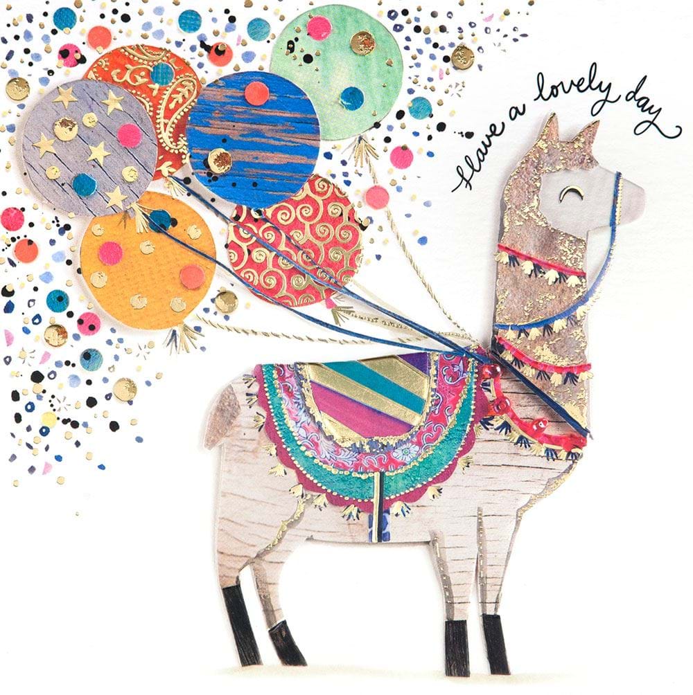 Llama Birthday Card