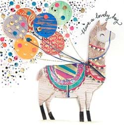 Llama Birthday Card