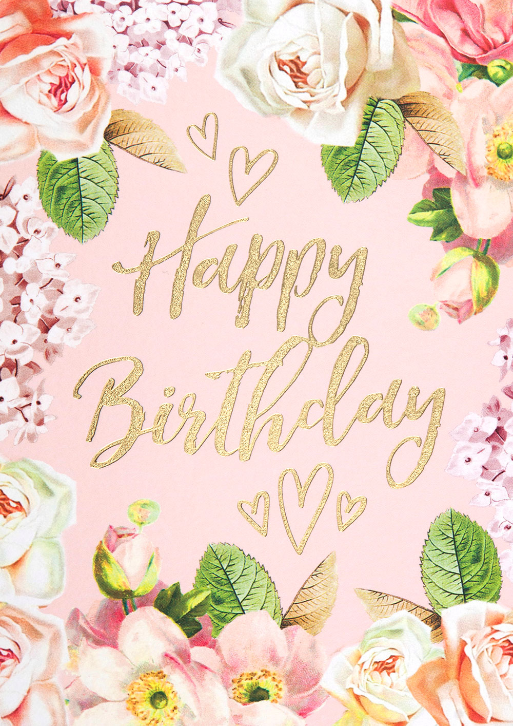 Vintage Floral Birthday Card