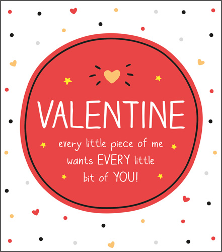 Piece of Me Valentine's Day Card