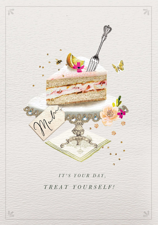 Cake Stand Mum Birthday Card