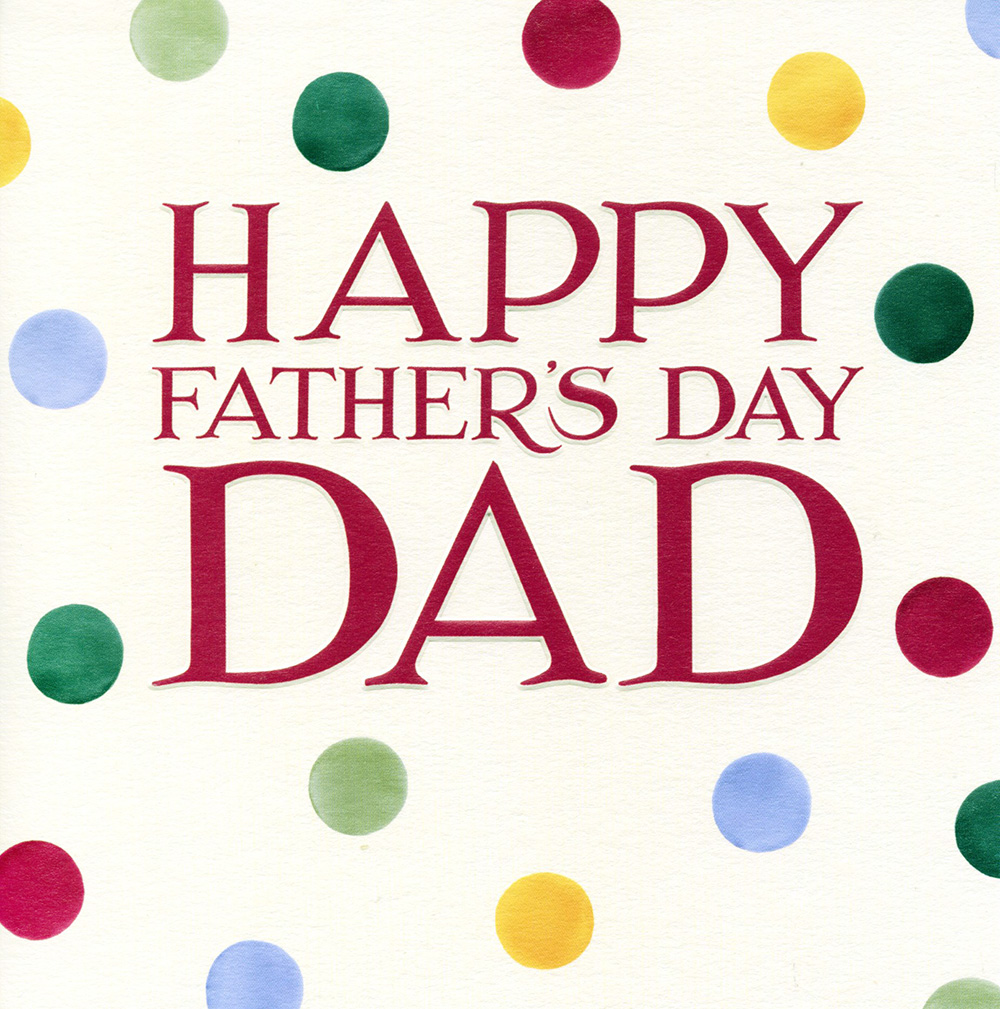 Colourful Dots Father's Day Card