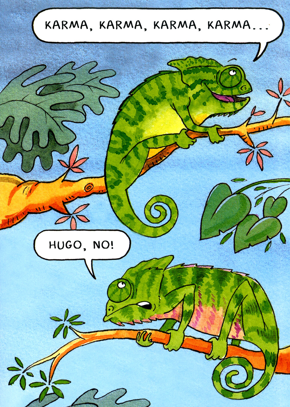 Karma Chameleon Birthday Card