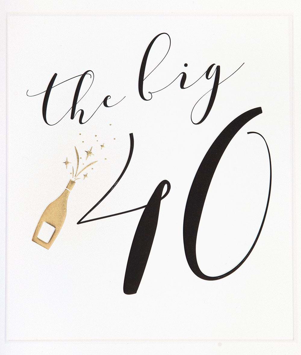 The Big 40 Birthday Card